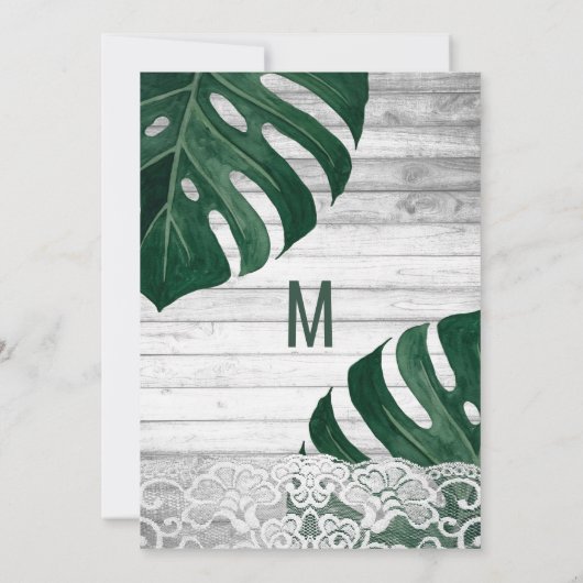 Zwitserse kaas Leaf String Lights Lace Brunch Bubb Kaart (Achterkant)