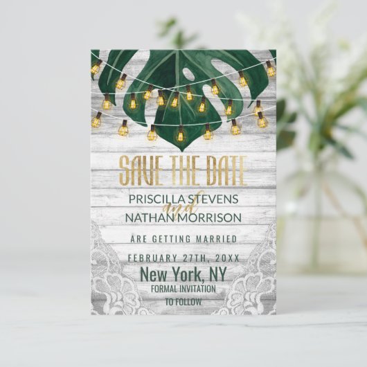 Zwitserse kaas met lezerlijsterlights goudweddensc save the date (Staand voorkant)