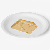 Zwitserse kaas papieren bordje (Gekanteld)