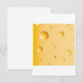 Zwitserse Kaas Slice Gele Gruyère Kaart (Voorkant / Achterkant)