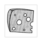 Zwitserse kaas Wedge Slice Food Grocery Dairy Food Rubberstempel (Afrduk)