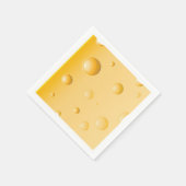 Zwitserse Kaassnede Gele Gruyère Servetten (Hoek)