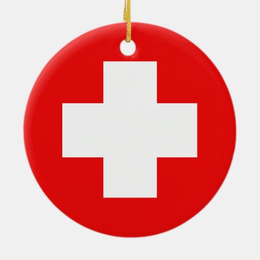 Zwitserse kantons en dansers keramisch ornament (Achterkant)