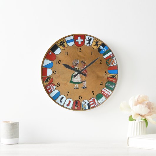 Zwitserse kantons en kostuums grote klok (Huis)