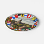 Zwitserse kantons wapenschild papieren bordje (Gekanteld)