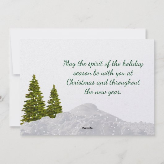 Zwitserse kerstKaart (Achterkant)