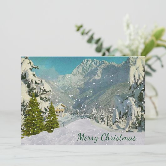  Zwitserse kerstKaart (Staand voorkant)