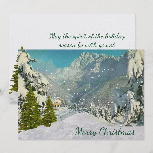  Zwitserse kerstKaart (Voorkant / Achterkant)