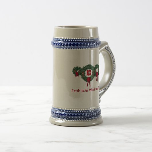 Zwitserse Kerstmis 2 Bierpul (Voorkant rechts)