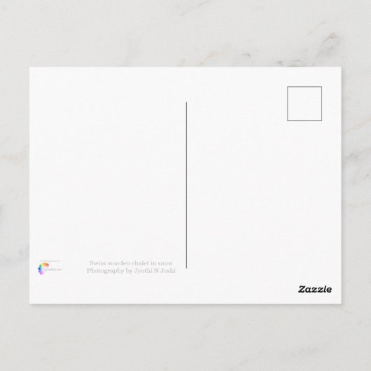 Zwitserse krijt briefkaart (Achterkant)