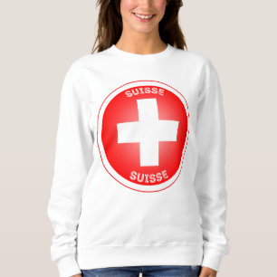 Zwitserse Kruis Suisse Cirkel Vorm Trui