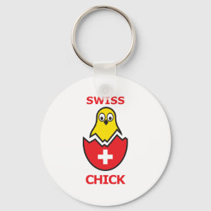 Zwitserse kuiken sleutelhanger