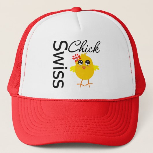 Zwitserse kuiken trucker pet (Voorkant)