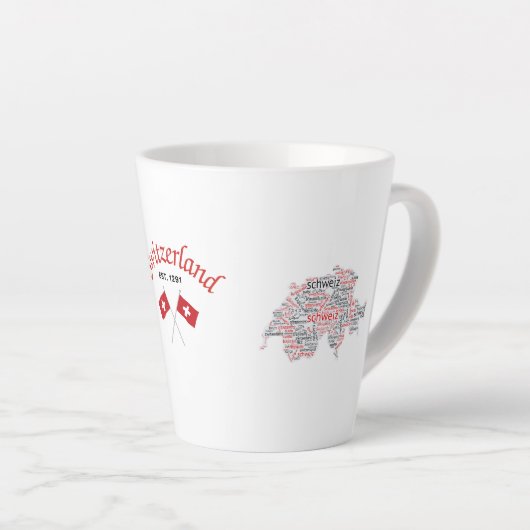 Zwitserse Latte Mok (Rechterhoek)