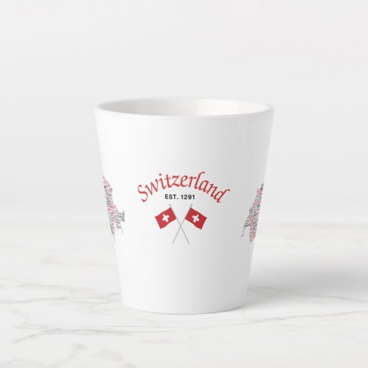 Zwitserse Latte Mok (Voorkant)