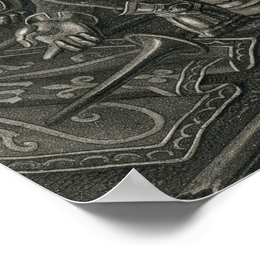 Zwitserse Legendary Hero Arnold von Winkelried Sem Poster (Hoek)