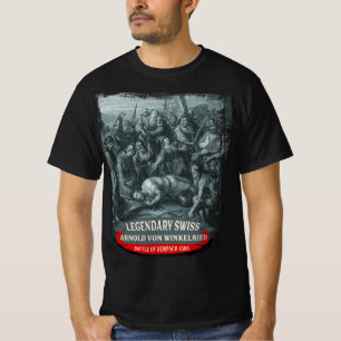 Zwitserse Legendary Hero Arnold von Winkelried Sem T-shirt