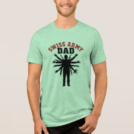 Zwitserse leger papa Tri-Blend shirt
