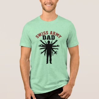 Zwitserse leger papa Tri-Blend shirt