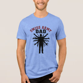 Zwitserse leger papa Tri-Blend shirt