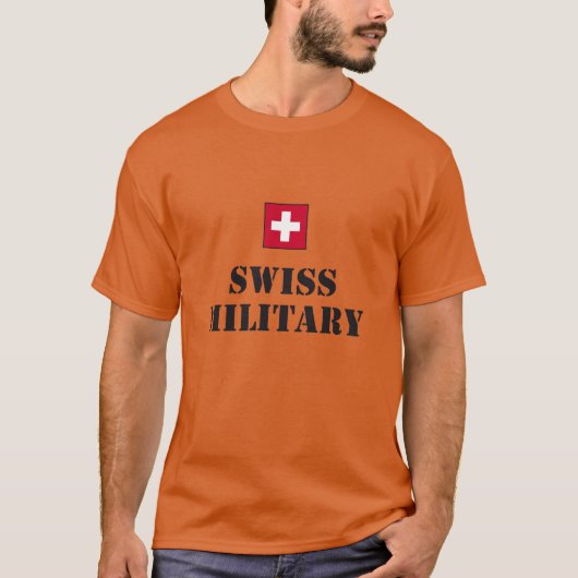 zwitserse militaire shirten t-shirt (Voorkant)