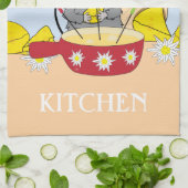 Zwitserse Muis Het Maken Van Kaas Fondue Keuken Ha Theedoek (Gevouwen)