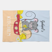 Zwitserse Muis Het Maken Van Kaas Fondue Keuken Ha Theedoek (Horizontaal)