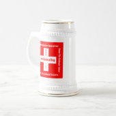 Zwitserse nationale dag in vier talen Zwitserse vl Bierpul (Voorkant links)