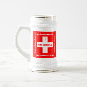 Zwitserse nationale dag in vier talen Zwitserse vl Bierpul