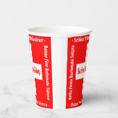 Zwitserse nationale dag in vier talen Zwitserse vl Papieren Bekers (Rechts)