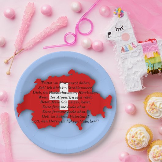 Zwitserse nationale dag, Zwitserland, Zwitserse ps Papieren Bordje (Feest)