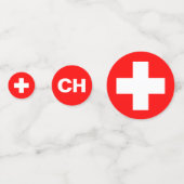 Zwitserse nationale feestdag confetti (Voorkanten)