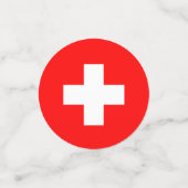 Zwitserse nationale feestdag confetti (Kleine voorkant)