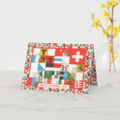 Zwitserse nationale feestdag groeten kaart (Gele Bloem)