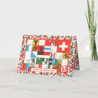 Zwitserse nationale feestdag groeten kaart