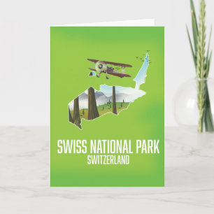 Zwitserse Nationale Park, Zwitserland kaart