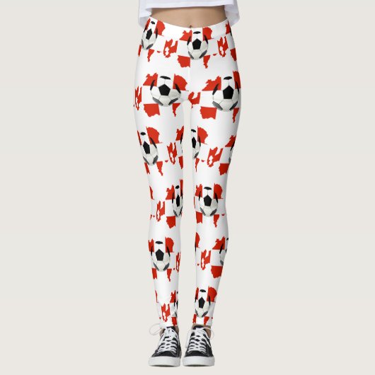 Zwitserse nationale vlag leggings (Voorkant)