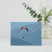Zwitserse Paragliding Briefkaart (Staand voorkant)