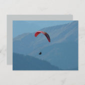 Zwitserse Paragliding Briefkaart (Voorkant / Achterkant)