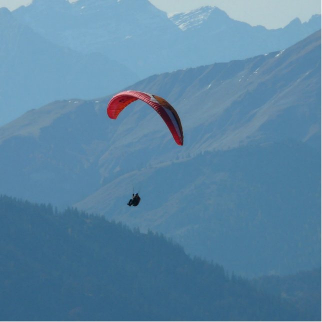 Zwitserse Paragliding Fotobeeldje Ornament (Voorkant)