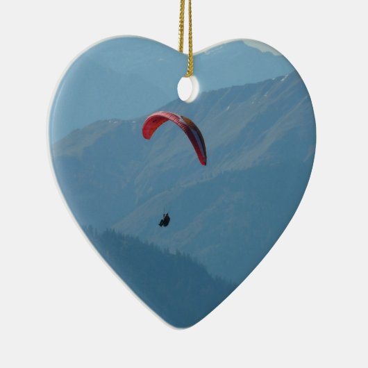 Zwitserse Paragliding Keramisch Ornament (Rechts)
