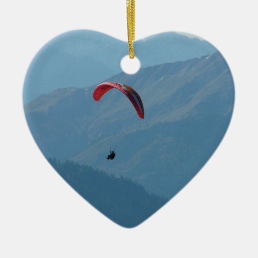 Zwitserse Paragliding Keramisch Ornament (Voorkant)
