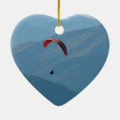 Zwitserse Paragliding Keramisch Ornament (Achterkant)