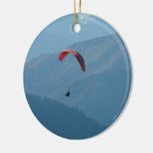 Zwitserse Paragliding Keramisch Ornament (Links)