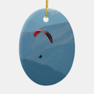 Zwitserse Paragliding Keramisch Ornament