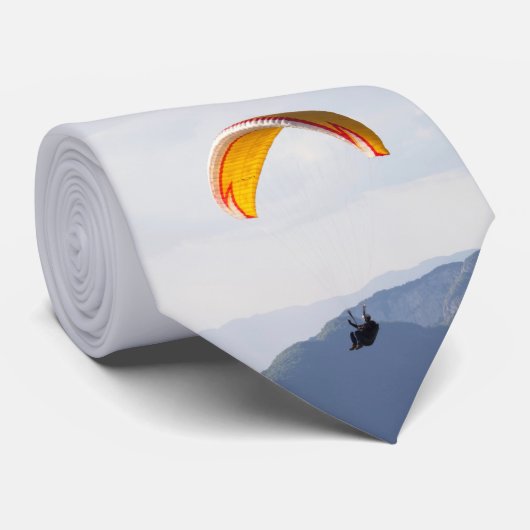 Zwitserse Paragliding Oranje brochure Stropdas (Opgerold)