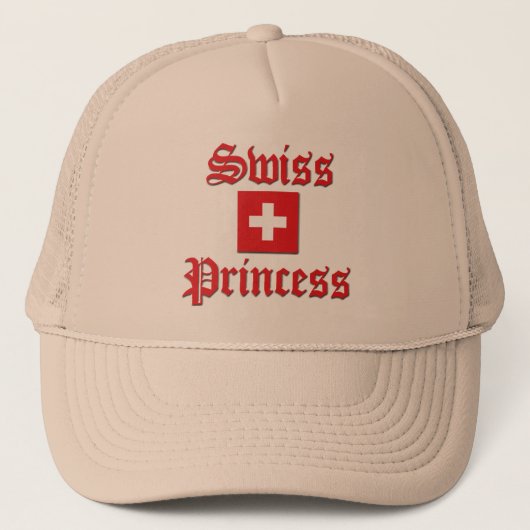 Zwitserse prinses trucker pet (Voorkant)