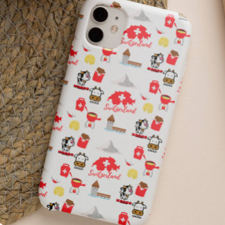Zwitserse reispictogrammen | Clip Art Pattern Case-Mate iPhone Case