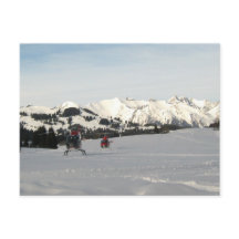 Zwitserse scène met toeristische helikopters