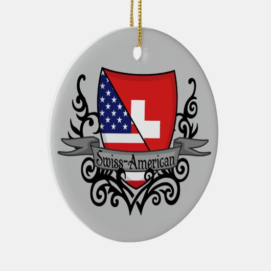 Zwitserse Scheepsvlag Keramisch Ornament (Rechts)